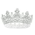 thumbnail image 1 of KAKOWELY 1 pieza elegante tocado de novia con corona de cristal, tocado para vestido de novia., 1 of 4