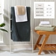 thumbnail image 4 of Great Bay Home Quick Dry Cotton Textured 6 Piece Towel Set, Eucalyptus, 4 of 7