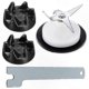 thumbnail image 1 of Blender Replacement Parts - Coupler and 4-Leaf Blade for Kitchen Use, 1 of 5