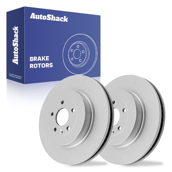 AutoShack Rear Vented Coated Brake Rotors 2-PC Set Replacement for 2013-2019 Ford Explorer 2013-2019 Ford Taurus 2012-2016 Lincoln MKS 2013-2019 Lincoln MKT ArmorStop 13.58" (345 mm)