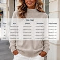 thumbnail image 5 of CBASIHI Womens Sweater Casual Long Sleeve Knitted Mock Neck Fall Sweater for Women Ivory S, 5 of 7
