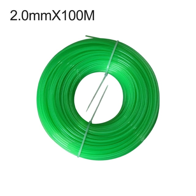 Bgsha 1pc 100m Mowing Line Low Noise Trimmer Line Dual Polymer Looped Winding Straw Rope For Efficient Mowing Landscaping Gardening