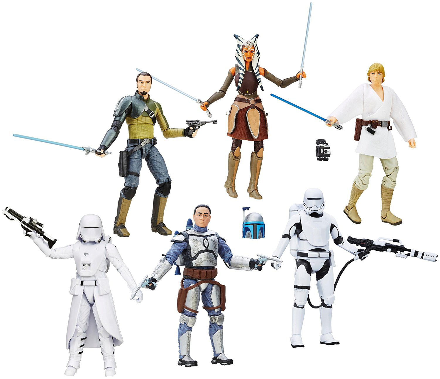 Star Wars TFA Black Series 6-inch Action Figures Wave 2 Revision 1 Toy Set ...