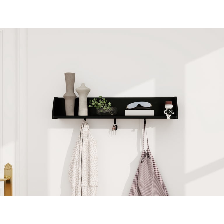 Better Homes & Gardens 28" Floating Shelf with Hooks photo 3