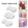 thumbnail image 3 of Pnellth Silicone Candle Mold Creative Easter Bunny Shaped 3D Mould DIY Craft Making Creation Epoxy Casting Soap Aroma Candle Mold Craft Supplies Handicraft Easter Gift, 3 of 8