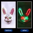 thumbnail image 3 of Binwennn BESSEEK Scary Rabbit Bunny Head Props Party Party 9 Party, 3 of 3