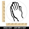 thumbnail image 2 of Praying Hands Self-Inking Rubber Stamp Ink Stamper - Blue Ink - Large 1-1/2 Inch, 2 of 7