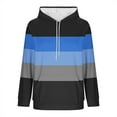 thumbnail image 6 of HAiming Womens Color Block Hoodies Casual Long Sleeve Pullover Drawstring Hooded Sweatshirt with Pocket, 6 of 6