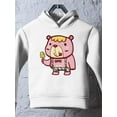 thumbnail image 3 of Bear Eating A Popsicle Hoodie Toddler -Image by Shutterstock,  2 Toddler, 3 of 4