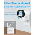 thumbnail image 2 of TOPADRE 65W 3-in-1 GaN Fast Wall Charger with Wireless Charging for Apple watch, USB-C + USB-A Ports, Foldable Plug (White), 2 of 8