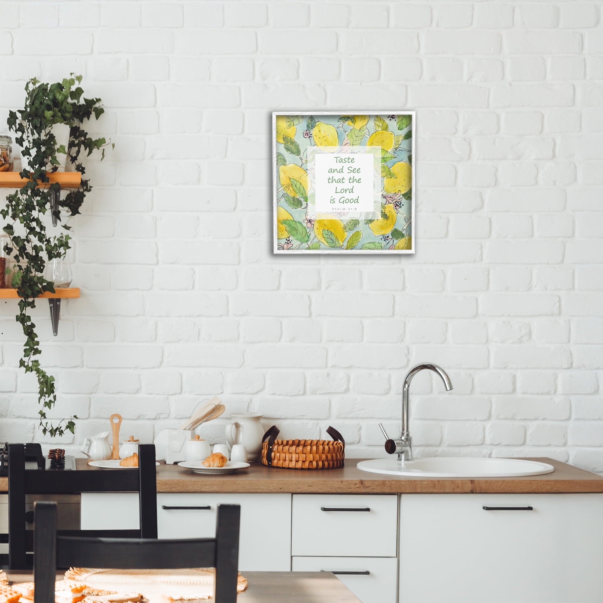 Stupell Industries Taste & See Lord Is Good White Framed Giclee Art, design by Lanie Loreth