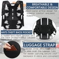 thumbnail image 5 of UKEIN Backpack for Adults Black Backpack with USB Charging Port Laptop Backpack Water Resistant Work Business Backpack for Men, 5 of 7