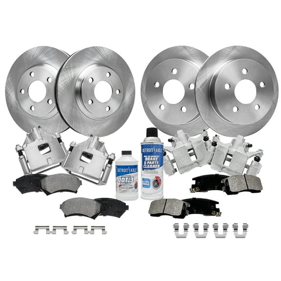 Detroit Axle - Front Rear Brakes and Rotors Brake Pads Brake Calipers Replacement for Chevy Monte Carlo Fits select: 2000-2005 CHEVROLET IMPALA, 2004 CHEVROLET MONTE CARLO SS SUPERCHARGED