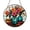 Acrylic 3.5 Inch, variant on Book and Floral Stained Glass Style Window Hanging Suncatcher, Literary Theme Decor Panel for Reading Corner