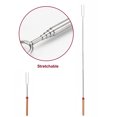 thumbnail image 4 of Barbecue Fork U-shaped Hot Dog Skewer Wooden Handle Stretchable Roasting Sticks Lightweight Stainless Steel BBQ Accessories, 4 of 8