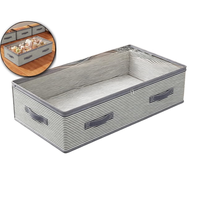 Under Bed Storage Container Underbed Storage Bag Zipper Closet Organizer Low Profile for Comforter Quilts Bedding Blanket