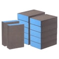 thumbnail image 1 of Unique Bargains 12pcs Sanding Sponge Blocks 400 Grits Sanding Block, 100x70x25mm, Brown&Blue, 1 of 7