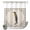 Ash Gray, Sand, Beige, Linen, variant on No Hook Shower Curtain, Field Mouse Shower Curtains for Bathroom with See Through Top Window, Farmhouse Grey Plaid Vintage Animals Waterproof & Washable Bath Curtain 66"x72"