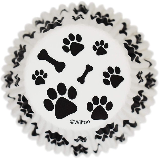 Wilton Baking Cups, 50 Count (Dog Bones & Paw Prints)