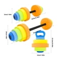 thumbnail image 3 of Kids Fitness Dumbbells Set Water Fitness Toy Exercise Gym Equipment Adjustable Dumbbells for Pool Primary School, 3 of 8