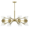 thumbnail image 2 of Warm Brass 16 Light Chandelier from the Bennington Collection, 2 of 5