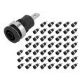 thumbnail image 2 of 50Pcs Banana Socket 4mm High Current Discharge Long Service Life Good Transmission Electrical Test AccessoriesBlack, 2 of 5