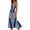 Blue, variant on Summer Floral Dresses for Women Flowy Casual Sleeveless Vacation Wedding Guest Long Sun Dress