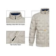 thumbnail image 4 of Little Donkey Andy Men's Puffer Warm Jacket Windproof Winter Coat with Recycled Insulation Khaki S, 4 of 7