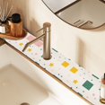 thumbnail image 2 of Yayeee Faucet Mat for Kitchen Sink 14.7" Diatomite Long Splash Guard Pad, Green Abstract Pattern, 2 of 7