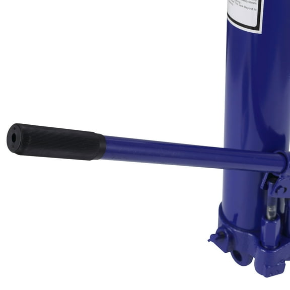 8 Ton Capacity Long Ram Hydraulic Jack with Double Piston Pump and Clevis Base, Manual Cherry Picker with Handle, Ideal for Garage/Shop Cranes, Engine Lift Hoists, Red