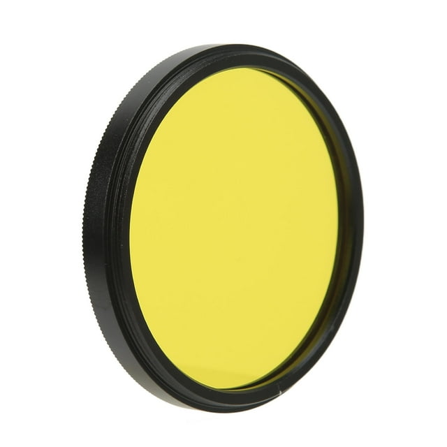 Filtre d'Objectif d'Appareil Photo, Filtre d'Objectif d'Appareil Photo 52 mm Ultra Bas Couleur Moulée Résistant à l'Huile Haute Définition Meulage Ultra Haute Définition avec Boîte de Rangement pour Appareils Photo Numériques Jaune