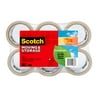 Scotch Greener Packaging Tape, 1.88" x 49.2 yd., Clear, 6 Rolls