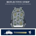 thumbnail image 5 of FORMRS Unisex School Backpack 17" Student Travel Bag with Laptop Compartment, Avocado, 5 of 7