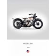 thumbnail image 2 of Rogan, Mark 15x18 Black Ornate Wood Framed with Double Matting Museum Art Print Titled - Harley Davidson Model BA 1928, 2 of 4
