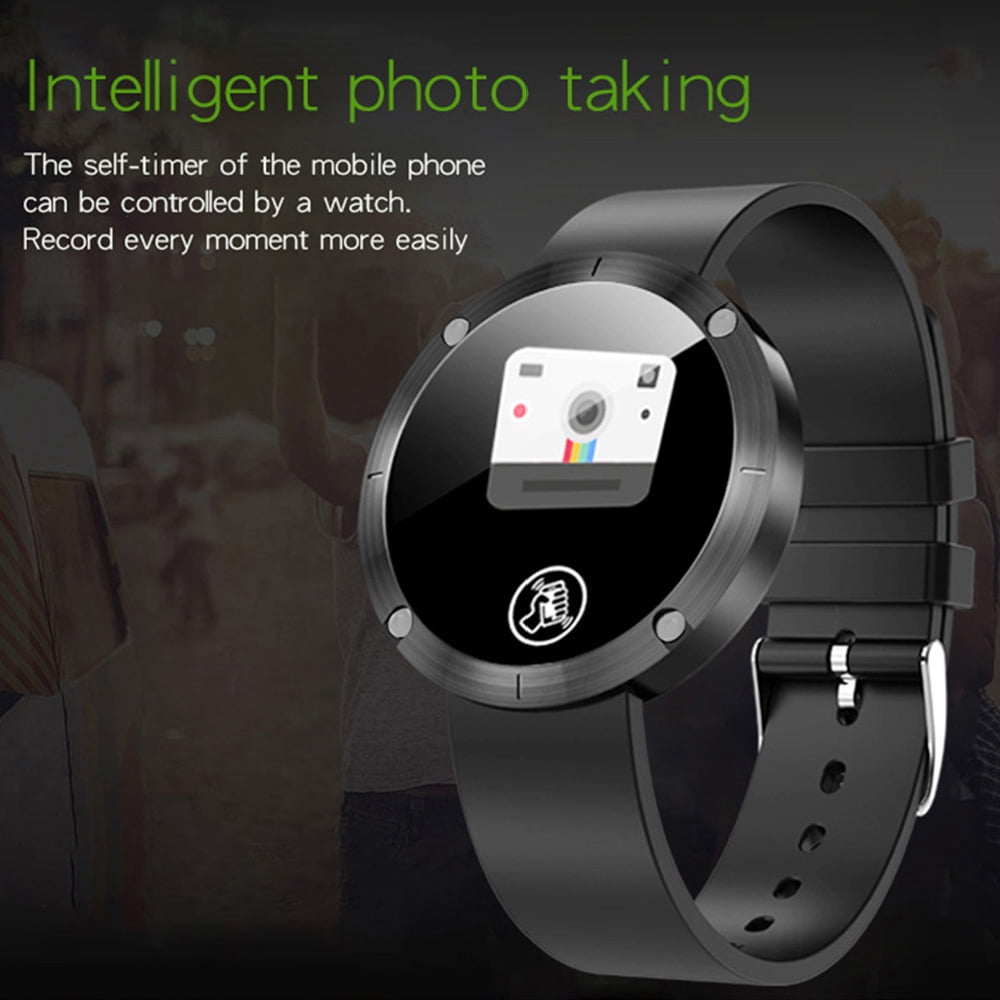Oukitel W5 Fitness Tracker Smart Bracelet, 1.22" Display with Heart Rate Monitor & IP65 Waterproof Bluetooth 4.0, Black