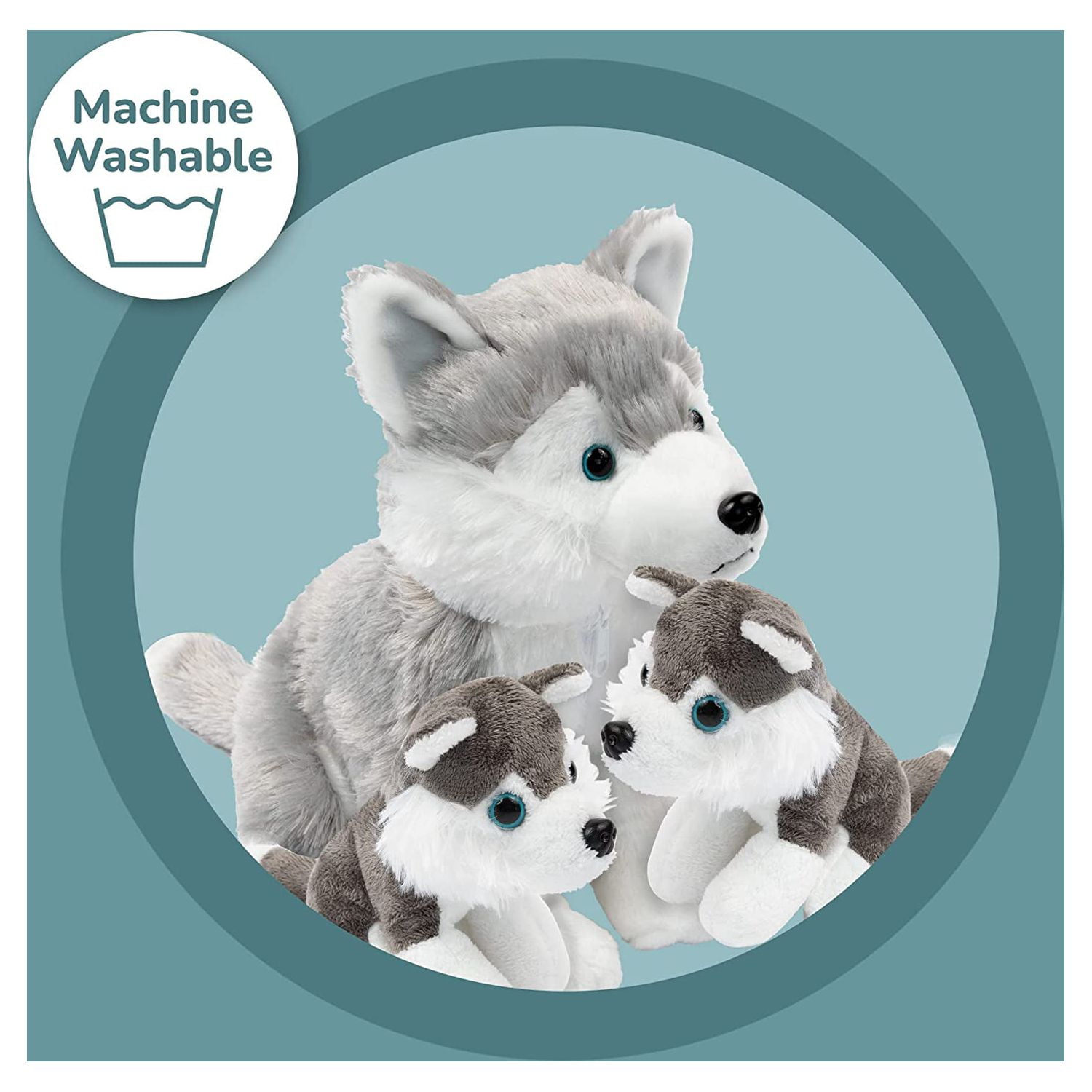 My Twin Pets Husky Dog Plush Toy Lifelike Soft and Cuddly -  in 2023