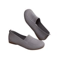 thumbnail image 2 of Miluxas Women’s Ballet Flat Shoes Knit Dress Shoes Round Toe Slip On Ballerina Walking Flats Shoes for Woman Low Wedge Comfort Soft, 2 of 5