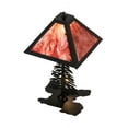 thumbnail image 3 of Meyda Tiffany 175751 Leaf Edge Tall Pines 22" Tall Buffet Table Lamp - Bronze, 3 of 5