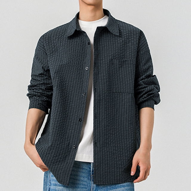 Weiqiqre Men's Shirts Dress Shirts for Men, Machine Washable, Wrinkle Resistant, Slim Fit Button Down Shirt
