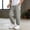 lla1-Grey, variant on Kids Hiking Pants Boys Girls Cotton Linen Cargo Pants Wide Leg Long Pants Pockets Draped Elastic Waist Drawstring Summer Beach Trousers