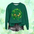 thumbnail image 1 of TaTaai Womens Holiday Graphic Sweatshirt St Patricks Day Long Sleeve Crewneck Loose Fit Casual Pullover Top Luck Theme Gift, 1 of 5