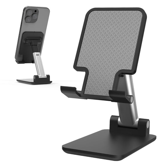 Vena Phone Stand Phone Holder for Desk, Cell Phone Stand for Desk Anti-Slip Cell Phone Holder iPhone Stand Rotating 120° Adjustable Desk Phone Stand