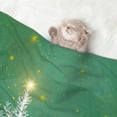 thumbnail image 2 of Yiaed Christmas Green Print Dog Blankets-Cat Blanket Washable for Couch Protection,Puppy Blanket, Soft Plush Reversible Throw Furniture Protector-Large, 2 of 8