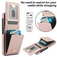 thumbnail image 4 of Allytechgroup for Samsung Galaxy S24 Case, Wallet Phone Case with Card Holder, Crossbody Strap, Stand Feature, RFID Blocking, PU Leather & TPU Shockproof Samsung Galaxy S24 Cover, Rosegold, 4 of 8