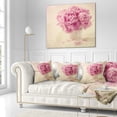 thumbnail image 3 of Designart Bunch of Peony Flowers on Table - Floral Throw Pillow - 18x18, 3 of 5