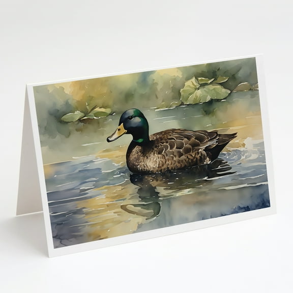 American Black Duck Greeting Cards Pack of 8 7 in x 5 in