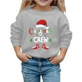 thumbnail image 1 of Grand Enfant Chandail à Capuchon Garçon Grand Chandail à Capuchon Enfants Chandail Confortable Femme Chat Cordon de Serrage Noël Enfants Manches Longues Col Rond Chandails en Molleton Imprimé Lettre Chandails en Molleton Légers Blouse Gris 9-10 Ans, 1 of 6