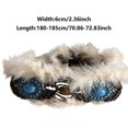 thumbnail image 3 of Ethnic Wax Rope Belt for Female Bohemian Plush Rope Belt for Dress Fashion Accessories Adjustable Belt with Turquoises coffee, 3 of 5