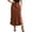 Brown, variant on HGIEYS Women's Satin Maxi Skirts High Waisted A Line Long Skirts Elegant Office Skirts