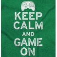 thumbnail image 2 of Vintage Keep Calm Video Game On Nerd Plus Size Crewneck Graphic Tee Shirt Brisco Brands 4X, 2 of 5